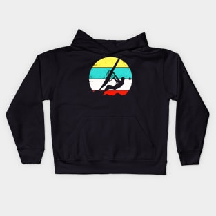 Surfing Surfboard Vintage Retro Kids Hoodie